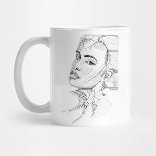 Sketching face Mug